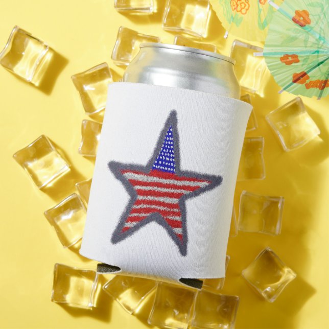American Flag Star Dosenkühler (In Situ Sommer)