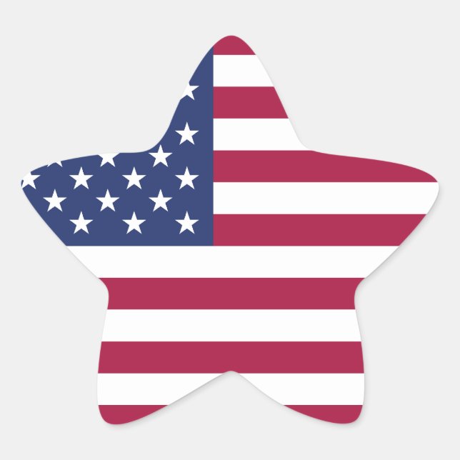 American Flag Star Sticker (Vorderseite)