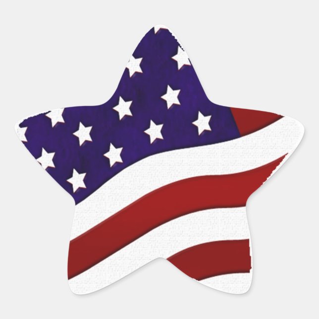 American Flag Star Sticker (Vorderseite)