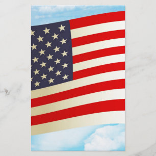 American Flag Stars Stripes Ehrenfreiheit Truppen Briefpapier