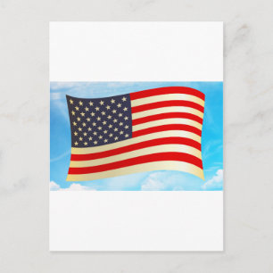 American Flag Stars Stripes Ehrenfreiheit Truppen Postkarte