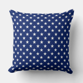 American Flag Stars USA Patriotic Blue White Kissen