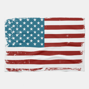 American Flag Sterne Streifen rot-blau Handtuch