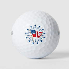 American Flag Sternexplosion Fireworks 4. Juli Golfball