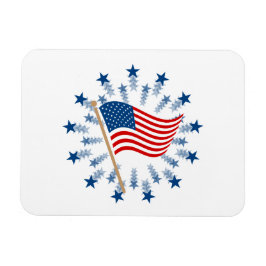 American Flag Sternexplosion Fireworks 4. Juli Magnet