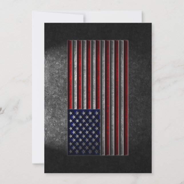 American Flag Stone Texture Ankündigung (Vorderseite)