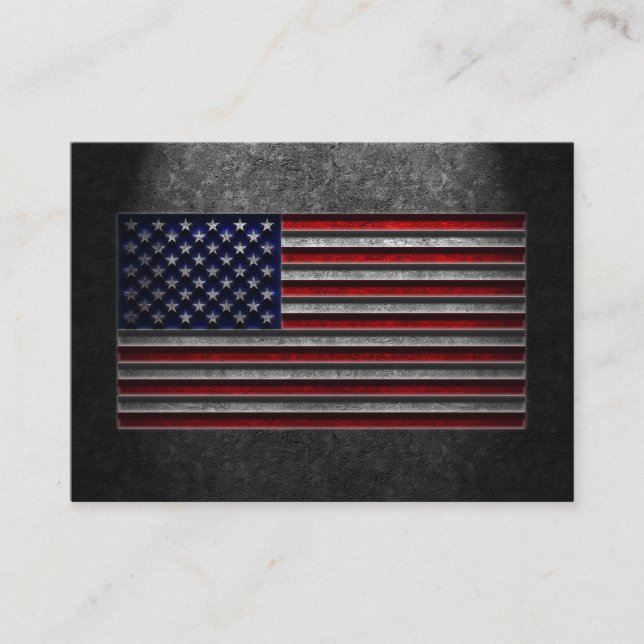 American Flag Stone Texture Begleitkarte (Vorderseite)