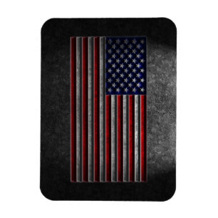American Flag Stone Texture Magnet