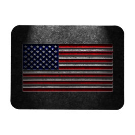 American Flag Stone Texture Magnet