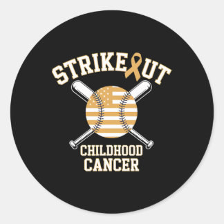 American Flag Strikeout Chilhood Canceller Sell Runder Aufkleber