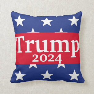 American Flag Style Stars Donald Trump 2024 Kissen