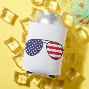 American Flag Sunglasses Dosenkühler