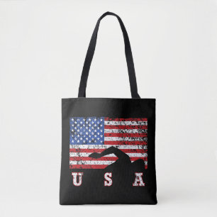 American Flag Swimming USA Gift Swim Team Premium