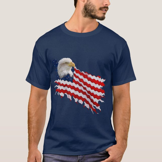 American Flag T - Shirt USA USA (Vorderseite)