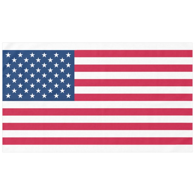 American Flag Tablecloth - USA Tischdecke (Vorderseite (Horizontal))