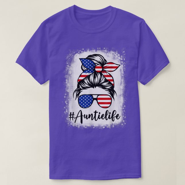 American Flag Tante Life geblasen Mütter 4. T-Shirt (Design vorne)