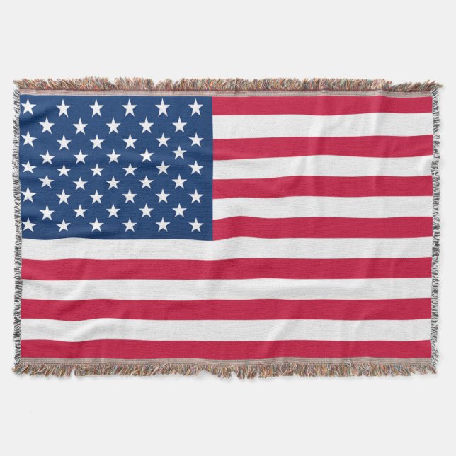 American Flag Throw Blanket Decke (Vorderseite)