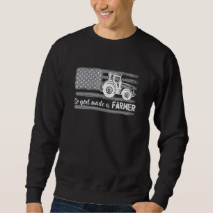 American Flag Traktor, also hat Gott einen Bauer g Sweatshirt