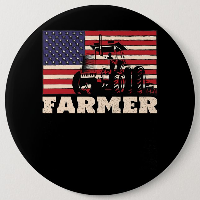 American Flag Traktor Button (Vorderseite)