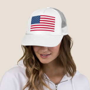 American Flag Trucker Hat Patriotic Truckerkappe