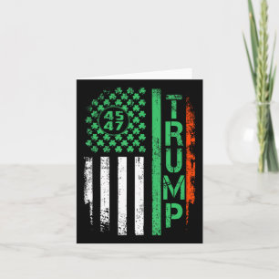 American Flag Trump 45 47 St Patrick's Day Irish S Karte