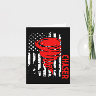 American Flag United Staaten Tornado Storm Chaser Karte