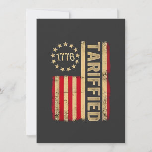 American Flag USA 1776 American Tarrifs Feiertagskarte