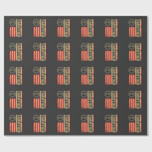 American Flag USA 1776 American Tarrifs Geschenkpapier