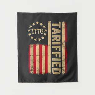 American Flag USA 1776 American Tarrifs Wandteppich
