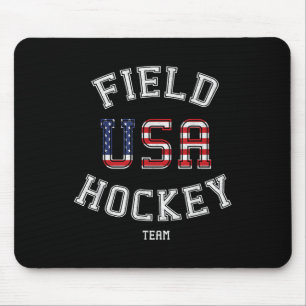 American Flag USA Field Hockey Player Geschenk T - Mousepad