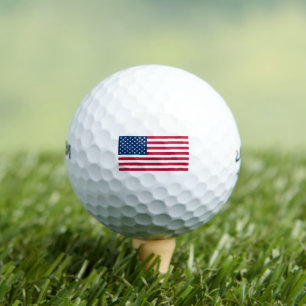 American Flag USA Golfball