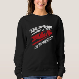 American Flag USA Patriotic Gymnastics Gymnastic S Sweatshirt