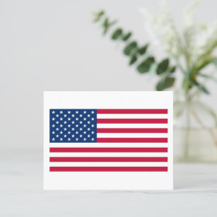 American Flag USA Postkarte