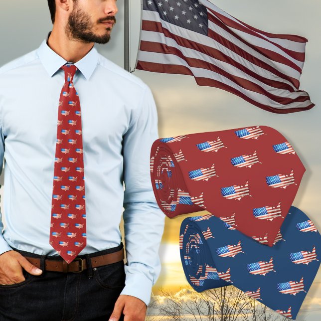 American Flag USA US Flagge Patriotic Krawatte (Von Creator hochgeladen)