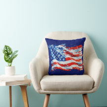 American Flag USA Watercolor 4. Juli