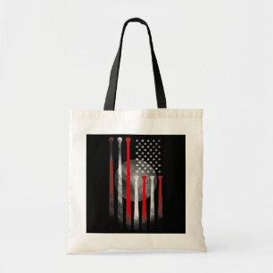 American Flag Vintag Baseball Flag Vater Mama T-Sh Tragetasche