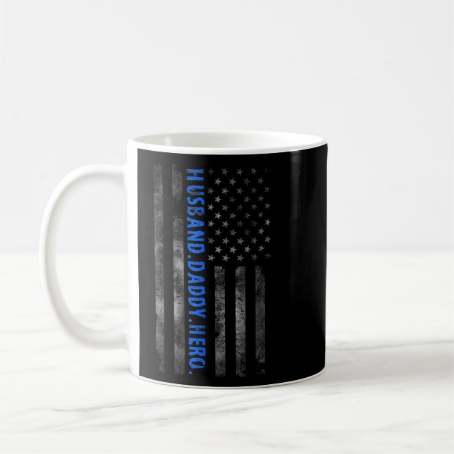 American Flag Vintag Retro Husband Daddy Father' Kaffeetasse (Links)