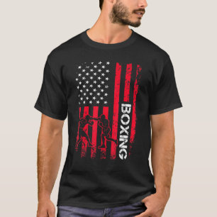 American Flag Vintage Boxing Flag for Men Women T-Shirt