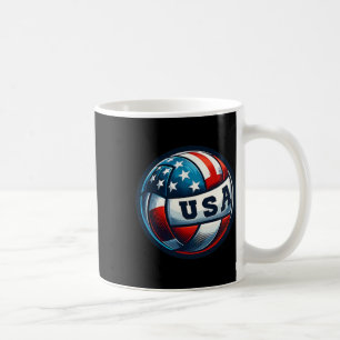American Flag Volleyball Basketball Patriotic Us 4 Kaffeetasse