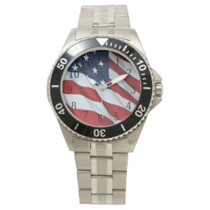 American Flag Watch Armbanduhr