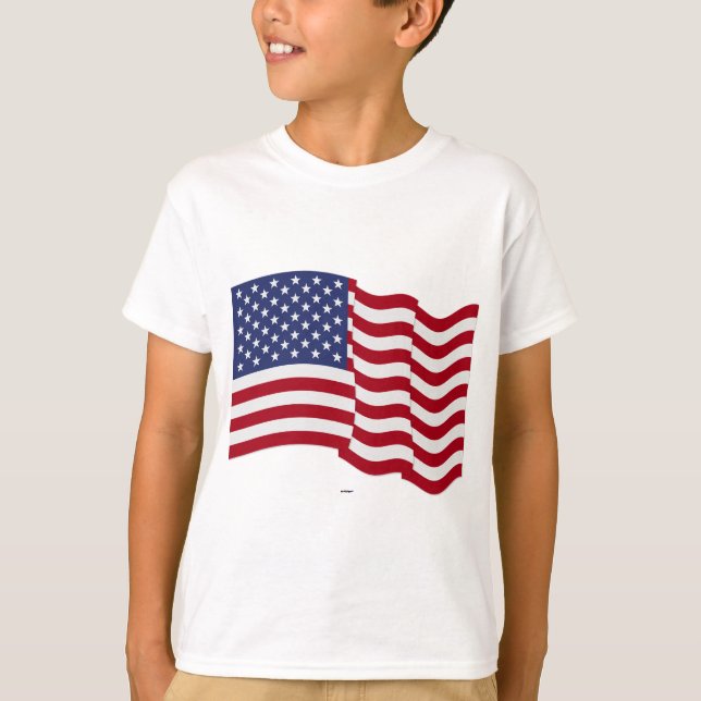 American Flag Wave T-Shirt (Vorderseite)