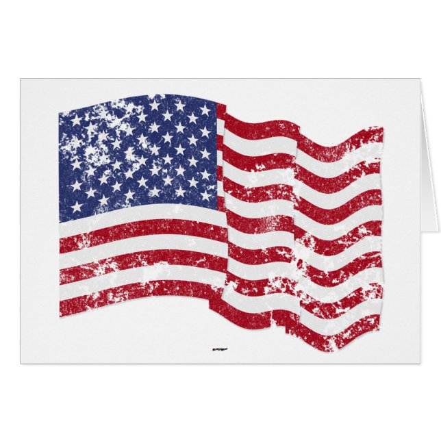 American Flag Waving - beängstigend (Vorderseite (Horizontal))