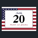 American Flag Wedding Tischnummer<br><div class="desc">American Flag Wedding Tischnummer Cards vom Wedding Store.</div>
