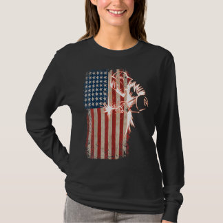 American Flag Welder Distressed Vintag Welder Mig T-Shirt