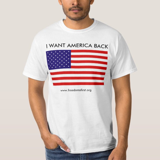 american_flag, WILL ICH AMERIKA-RÜCKSEITE, T-Shirt (Vorderseite)