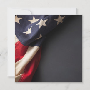 American Flag, wir haben Chalkboard Ankündigung