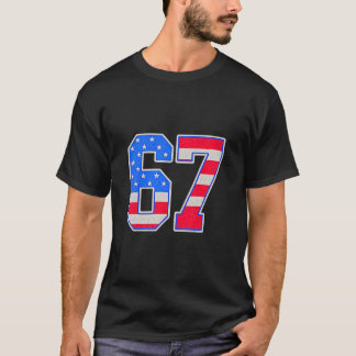 American Flage 67 Six Seven Meme T-Shirt