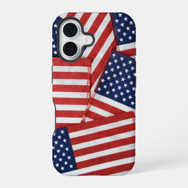 American Flags Collection iPhone 16 Hülle (Rückseite)
