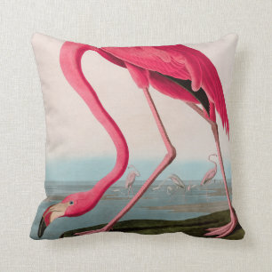 American Flamingo Birds of America Audubon Print Kissen