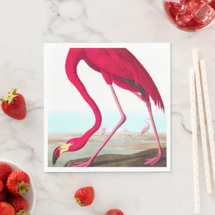 American Flamingo von John James Audubon Serviette